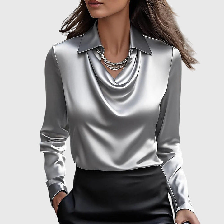 Madison – Pleated Blouse for a Polished, Professional Look