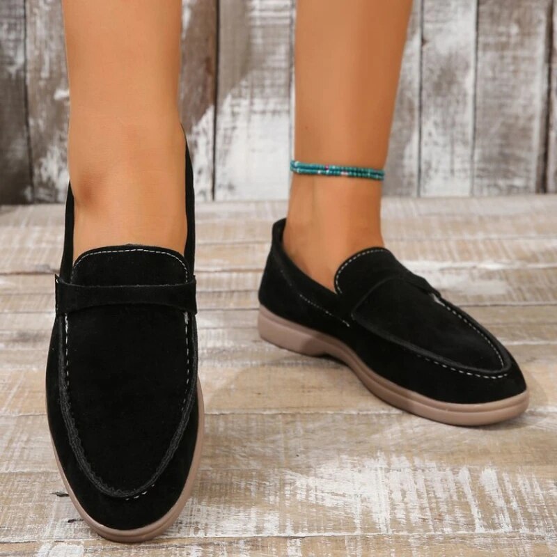 Mina – Penny Strap Slip-On Loafers for Women