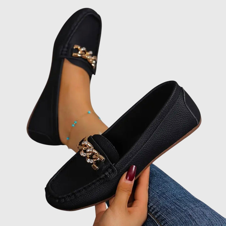 Ruby – Polished Slip-On Loafers