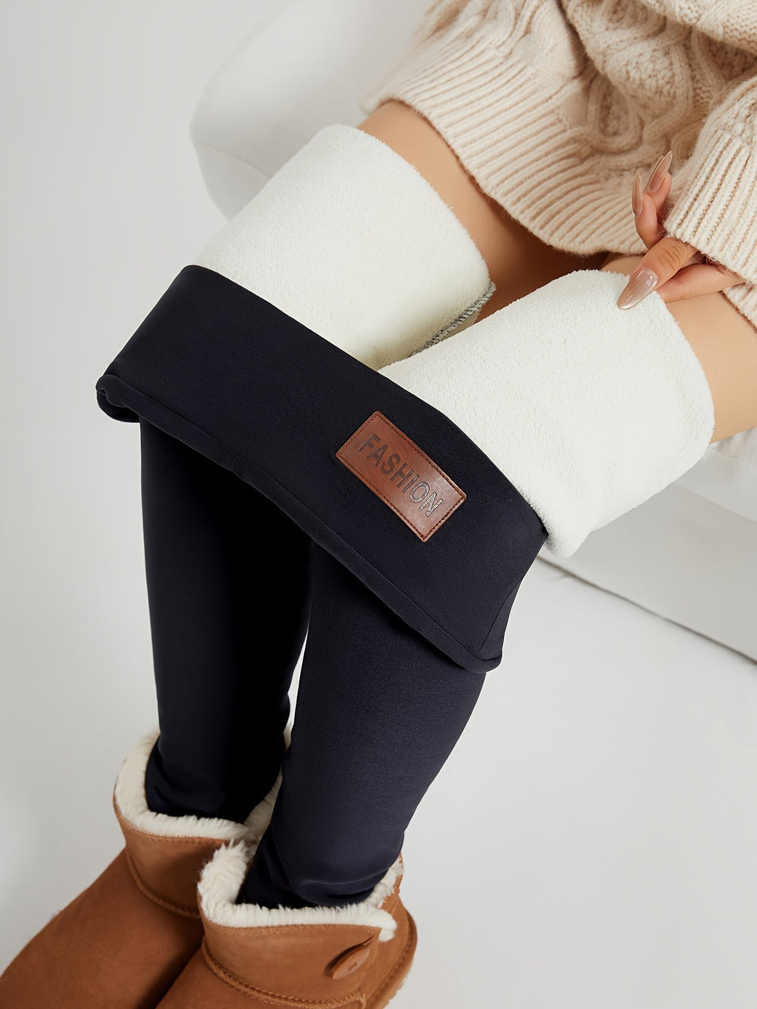 Nerissa – Brushed Plush-Lined Leggings for Women