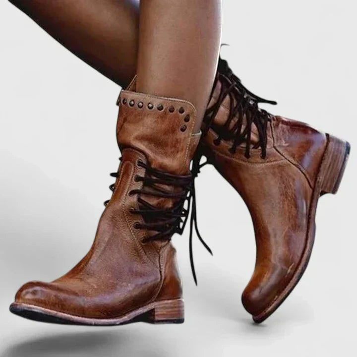 Danica – Studded Block Heel Boots for Fall