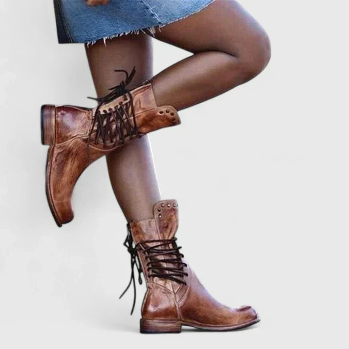 Danica – Studded Block Heel Boots for Fall