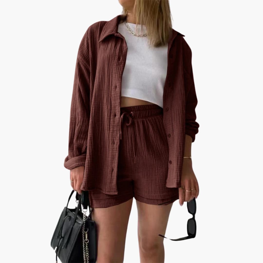 Sharon – Chic Two-Piece Set with Relaxed Summer Silhouette