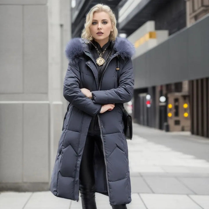 Rowan – Longline Quilted Puffer Coat for Women