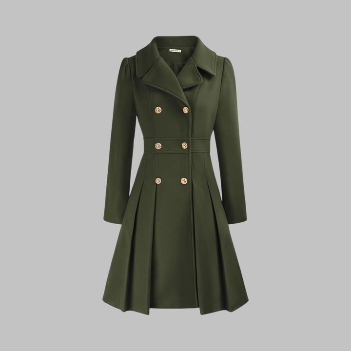 Tessie – Double-Breasted Fit-and-Flare Coat for Women