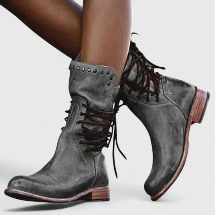 Danica – Studded Block Heel Boots for Fall