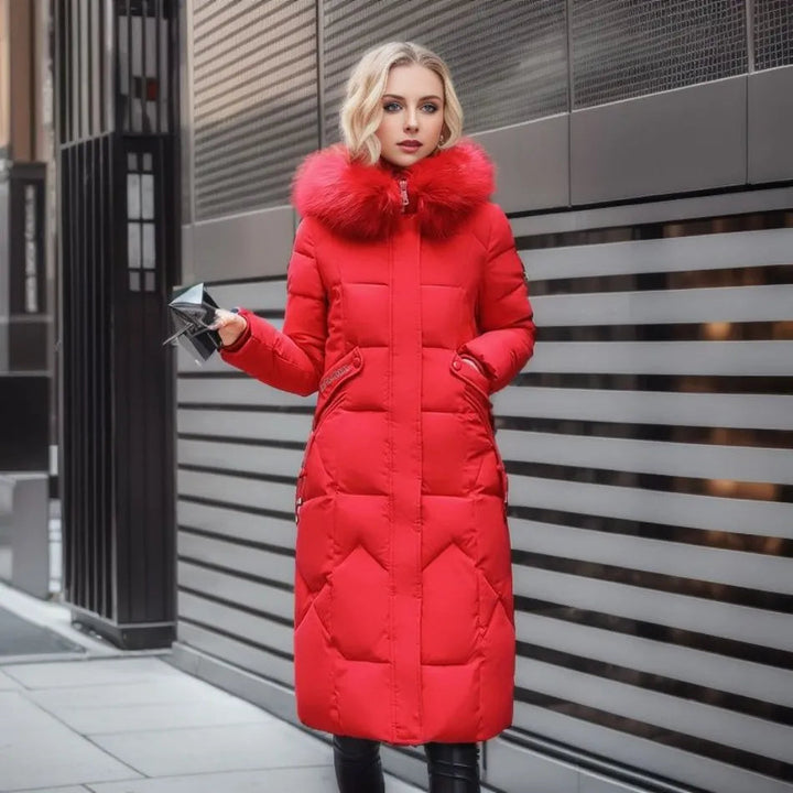 Rowan – Longline Quilted Puffer Coat for Women