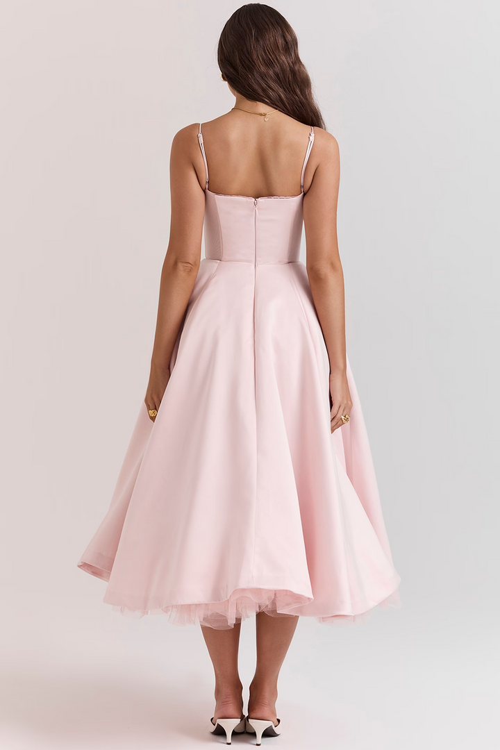 Bianca – Fit-and-Flare Midi Dress for Wedding Guest