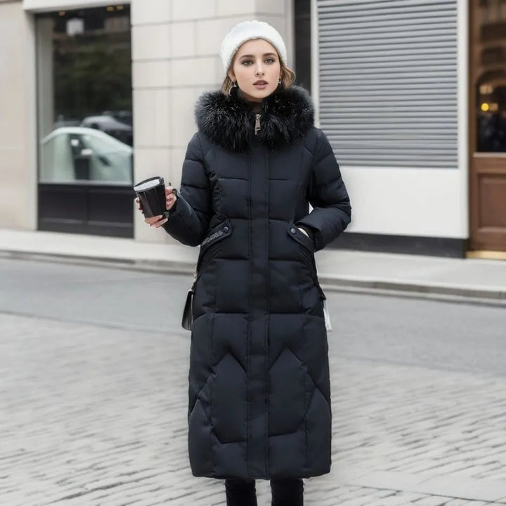 Rowan – Longline Quilted Puffer Coat for Women