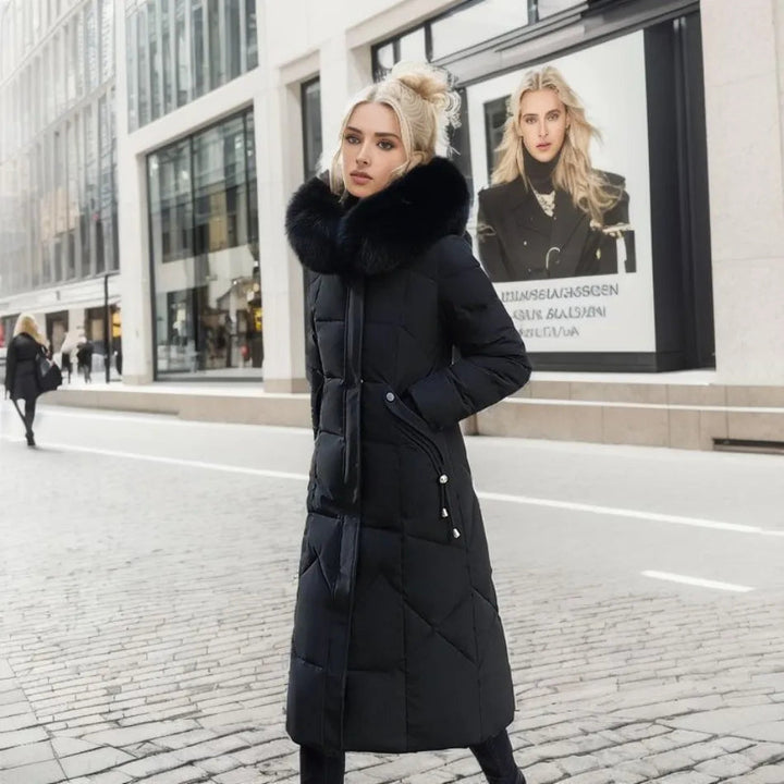Rowan – Longline Quilted Puffer Coat for Women