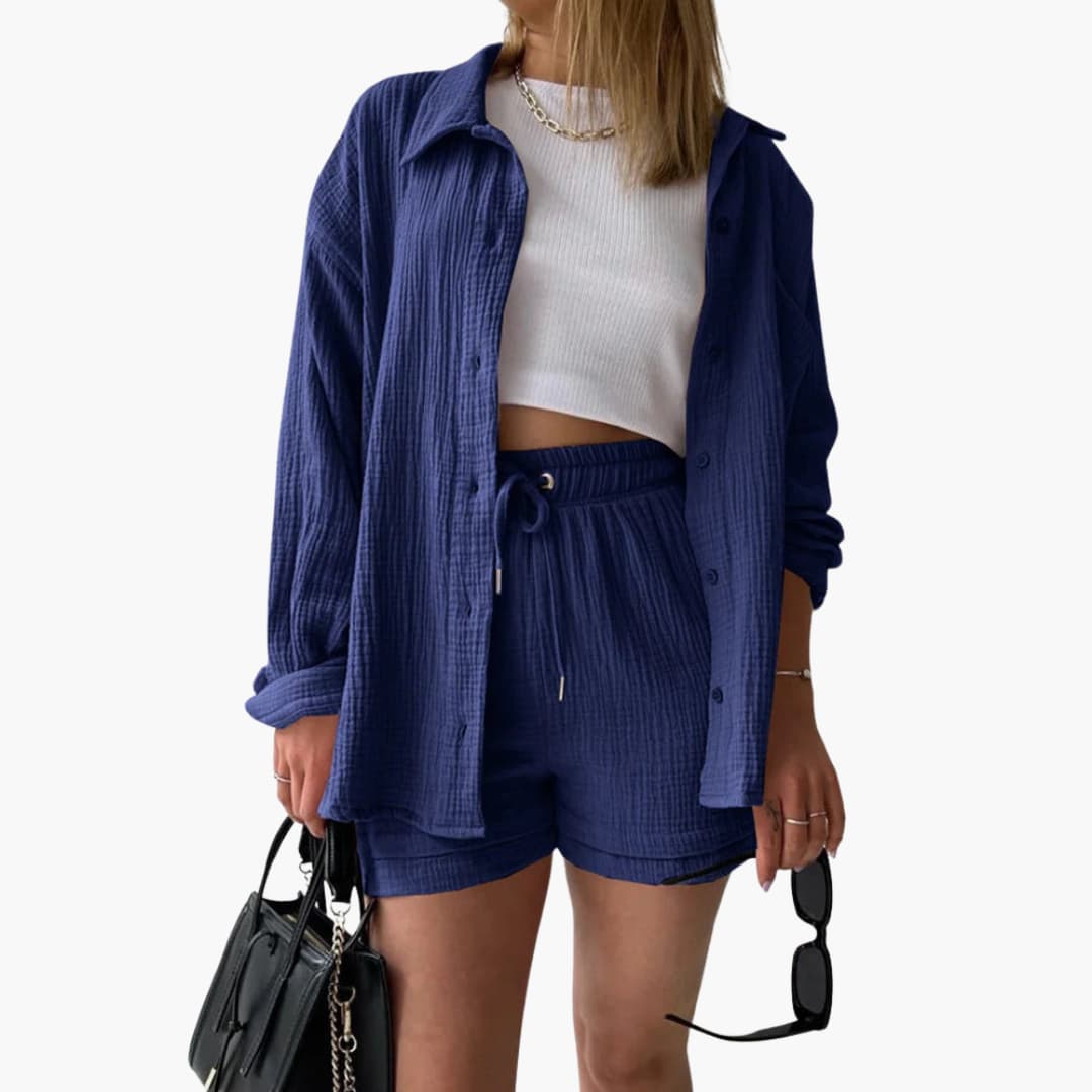 Sharon – Chic Two-Piece Set with Relaxed Summer Silhouette