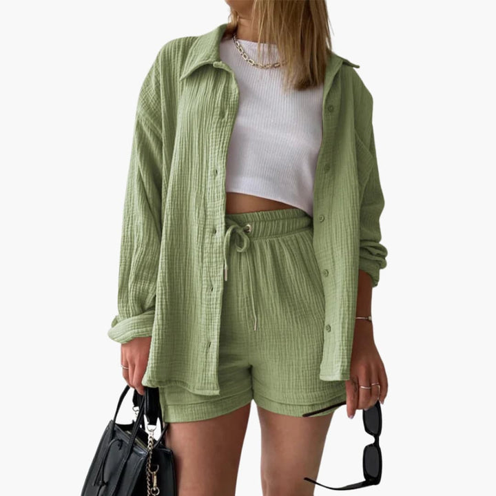 Sharon – Chic Two-Piece Set with Relaxed Summer Silhouette