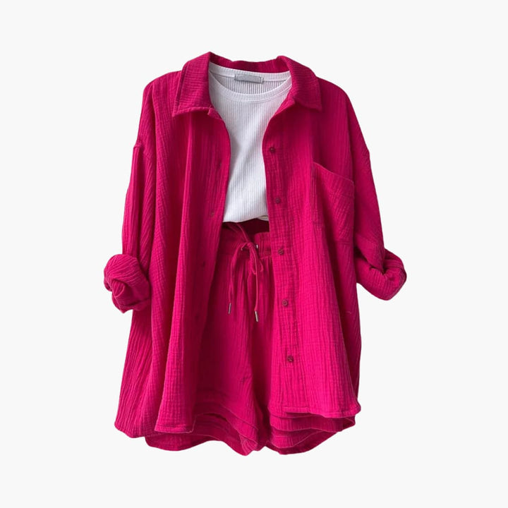 Sharon – Chic Two-Piece Set with Relaxed Summer Silhouette