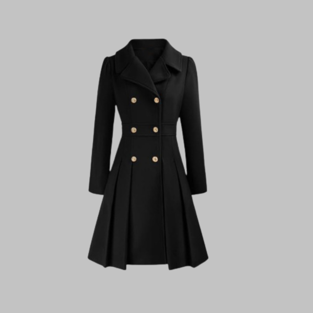Tessie – Double-Breasted Fit-and-Flare Coat for Women