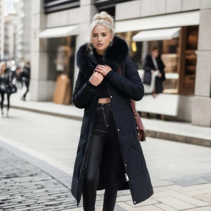 Rowan – Longline Quilted Puffer Coat for Women