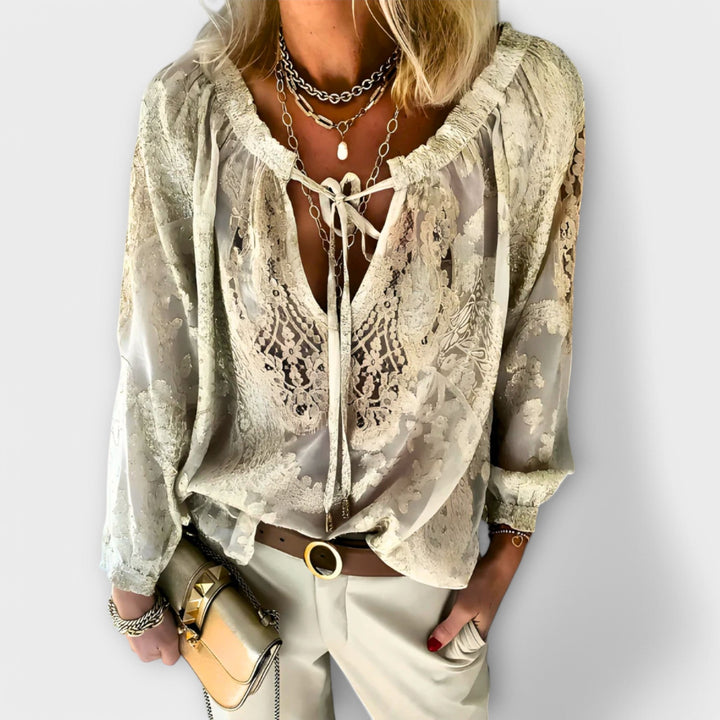 Harper – Embroidered Boho Blouse for Summer Days