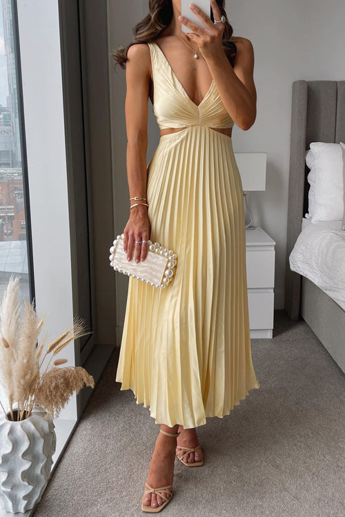 Augusta | Flowing Maxi Dress with Feminine Drape
