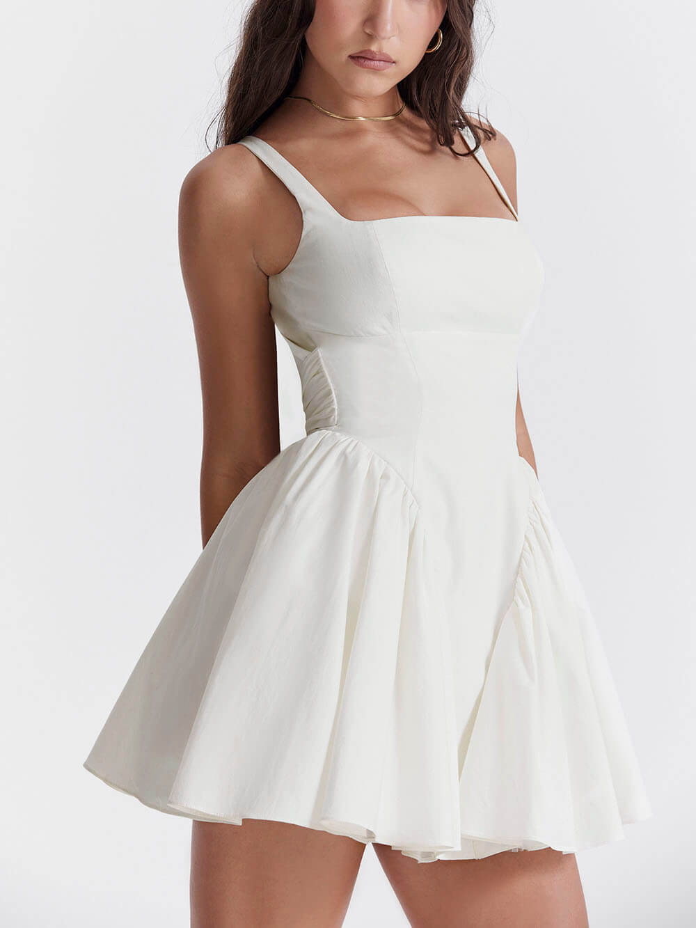 Vivian – Backless A-Line Mini Dress with Bow