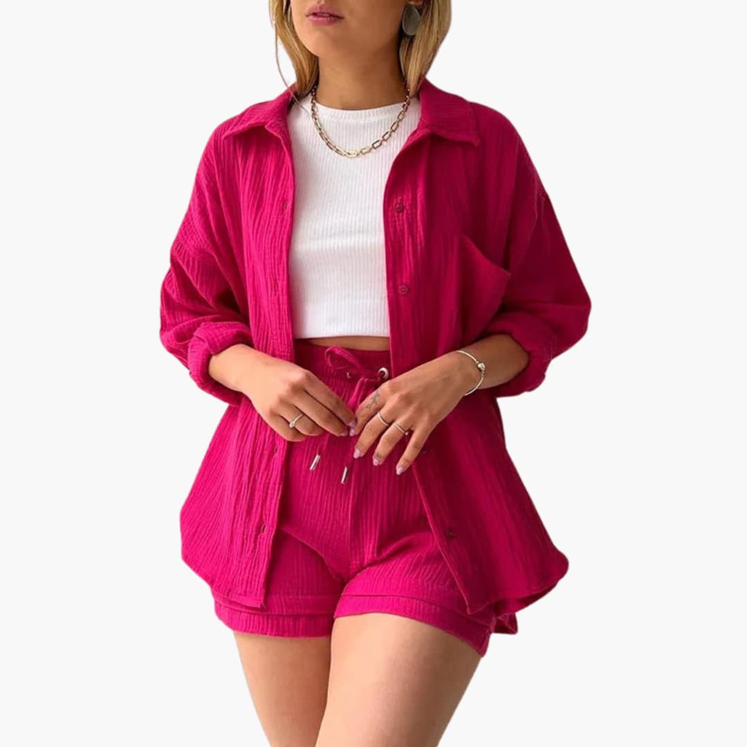 Sharon – Chic Two-Piece Set with Relaxed Summer Silhouette