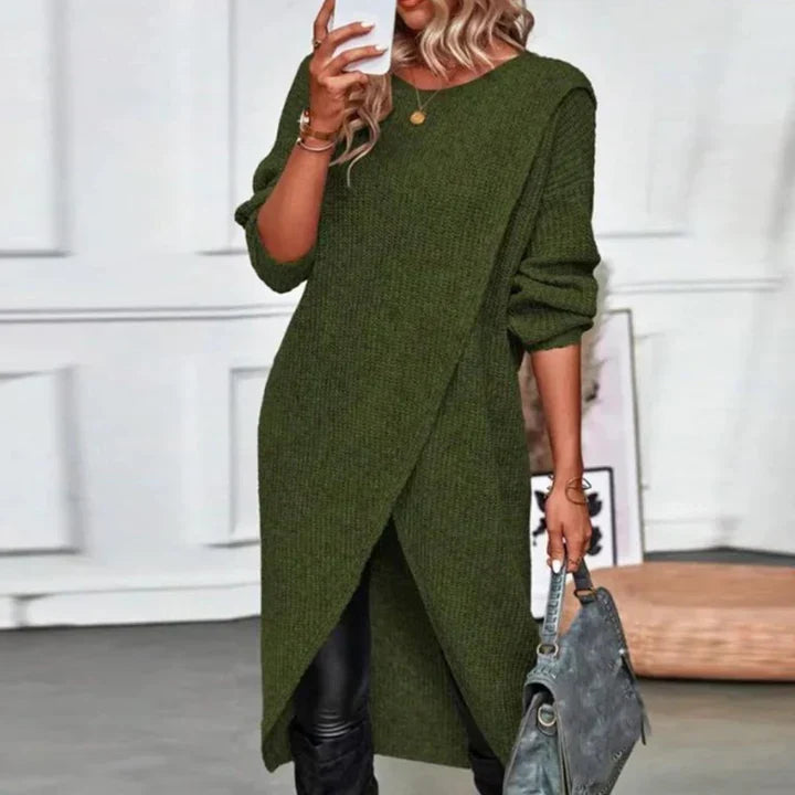 Mona – Ribbed Sweater Dress for Women