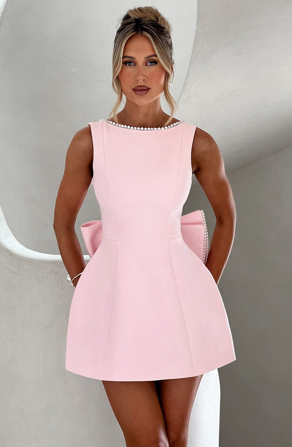 Aurora – A-Line Mini Dress with Back Bow