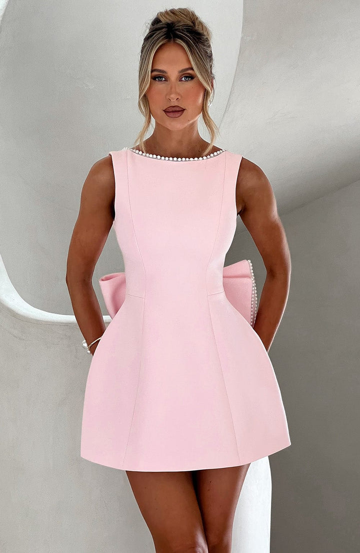 Aurora – A-Line Mini Dress with Back Bow