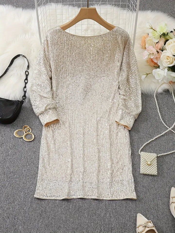 Eleanor – One-Shoulder Sequin Mini Dress for Cocktail Party