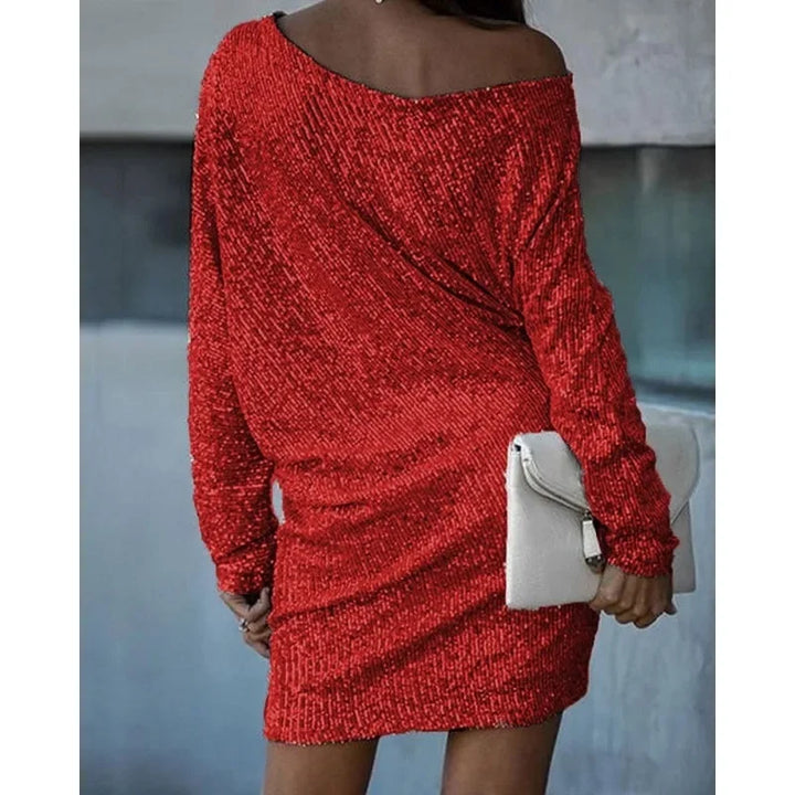 Eleanor – One-Shoulder Sequin Mini Dress for Cocktail Party