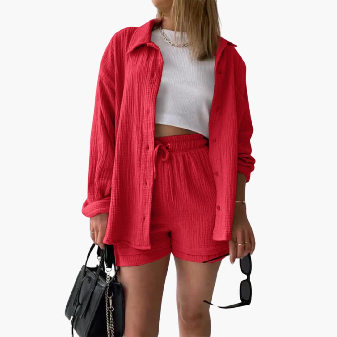 Sharon – Chic Two-Piece Set with Relaxed Summer Silhouette