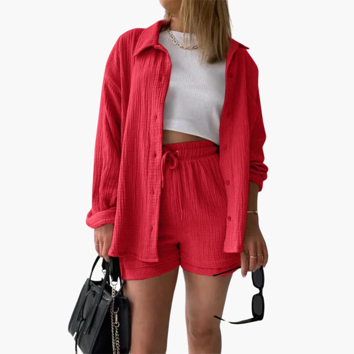 Sharon – Chic Two-Piece Set with Relaxed Summer Silhouette