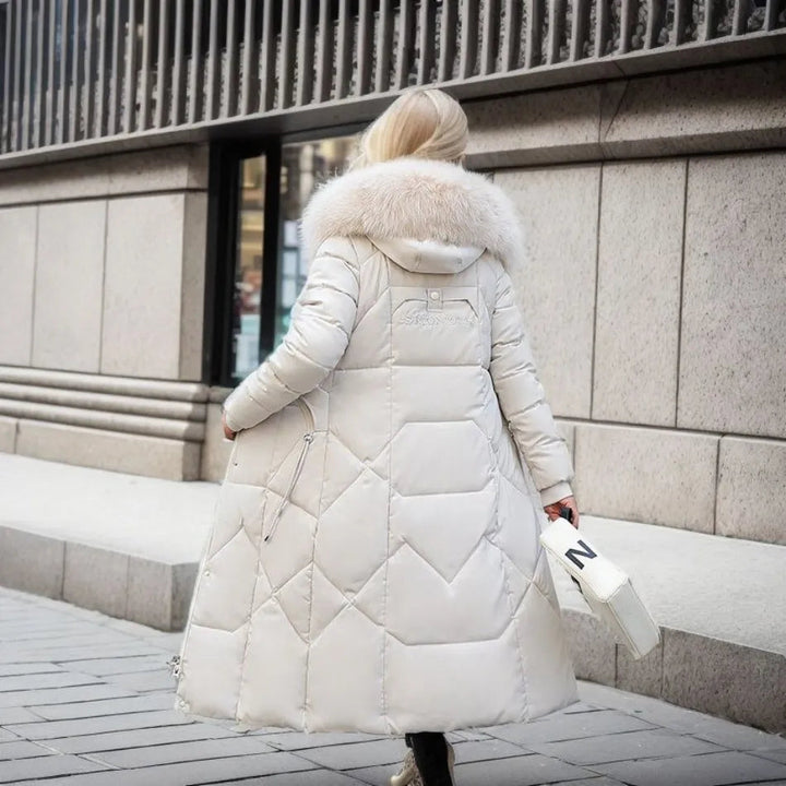 Rowan – Longline Quilted Puffer Coat for Women