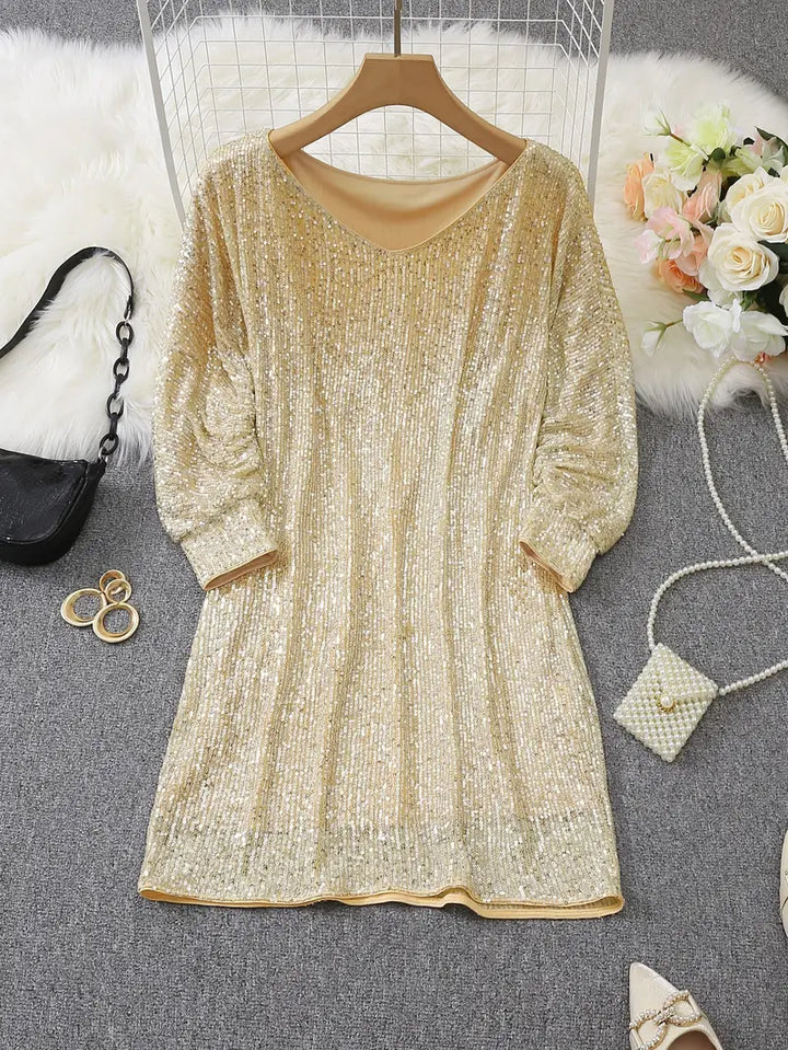 Eleanor – One-Shoulder Sequin Mini Dress for Cocktail Party