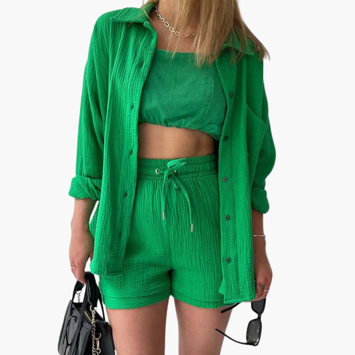 Sharon – Chic Two-Piece Set with Relaxed Summer Silhouette