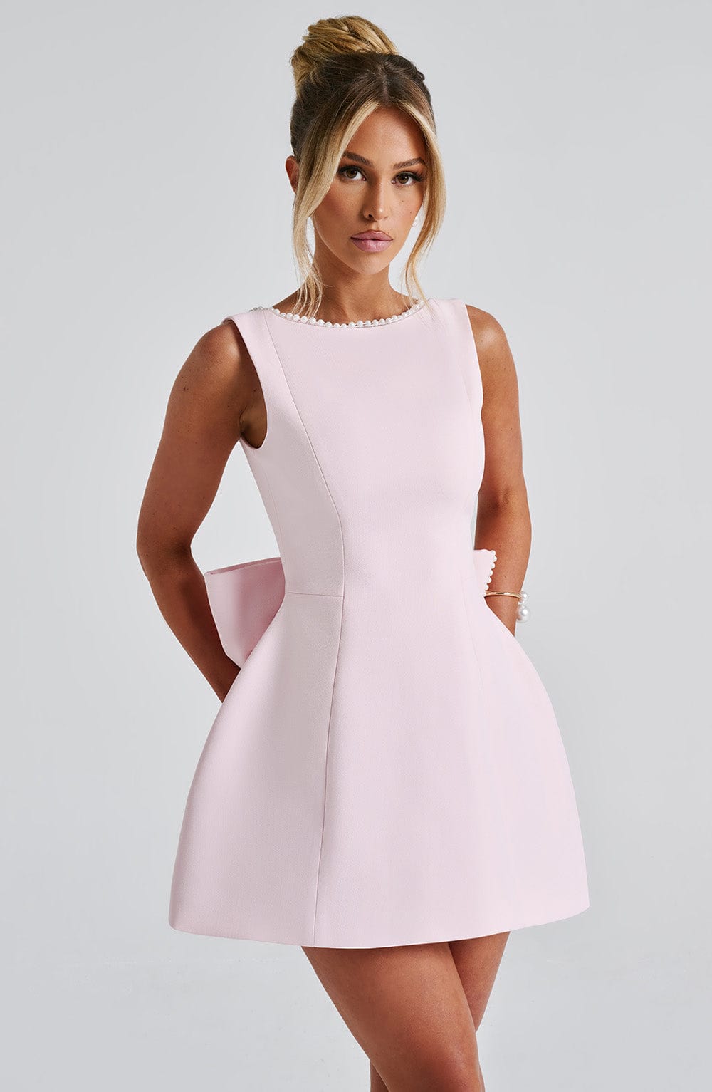 Aurora – A-Line Mini Dress with Back Bow