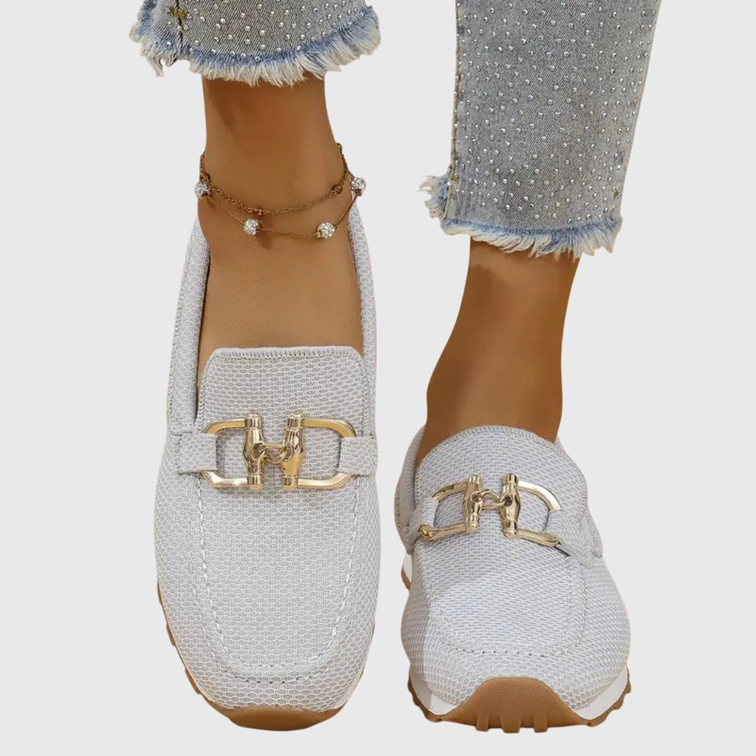 Sloane – Elegant Loafers with Gold Horsebit Detail