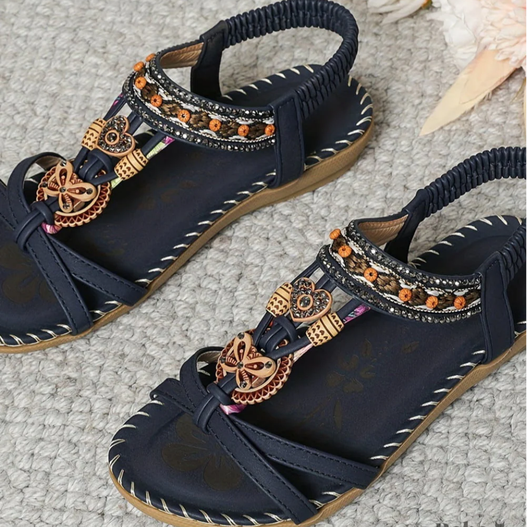 Josie – Chic Boho Sandals with Slip-On Ease