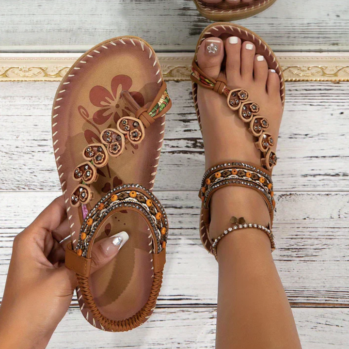 Josie – Chic Boho Sandals with Slip-On Ease