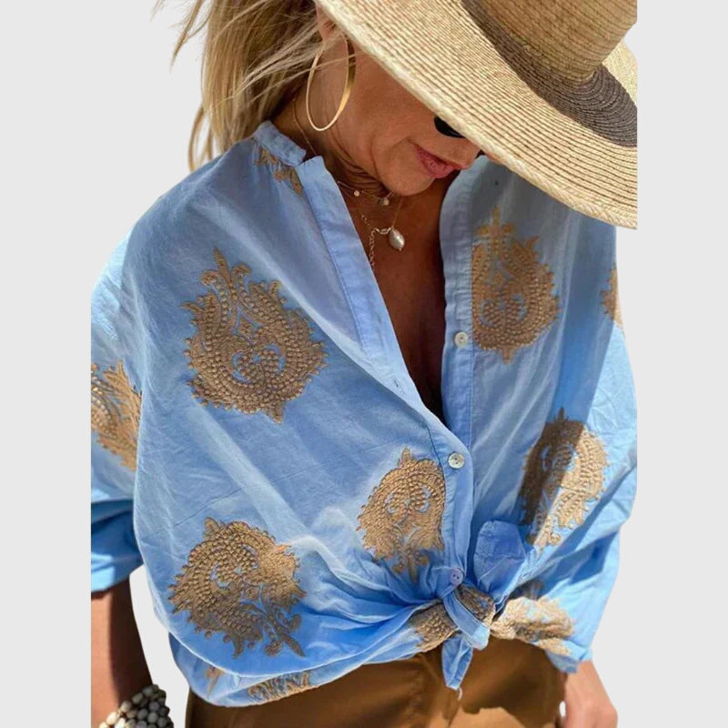 Leah – Chic Blouse for Women with Flowy Silhouette