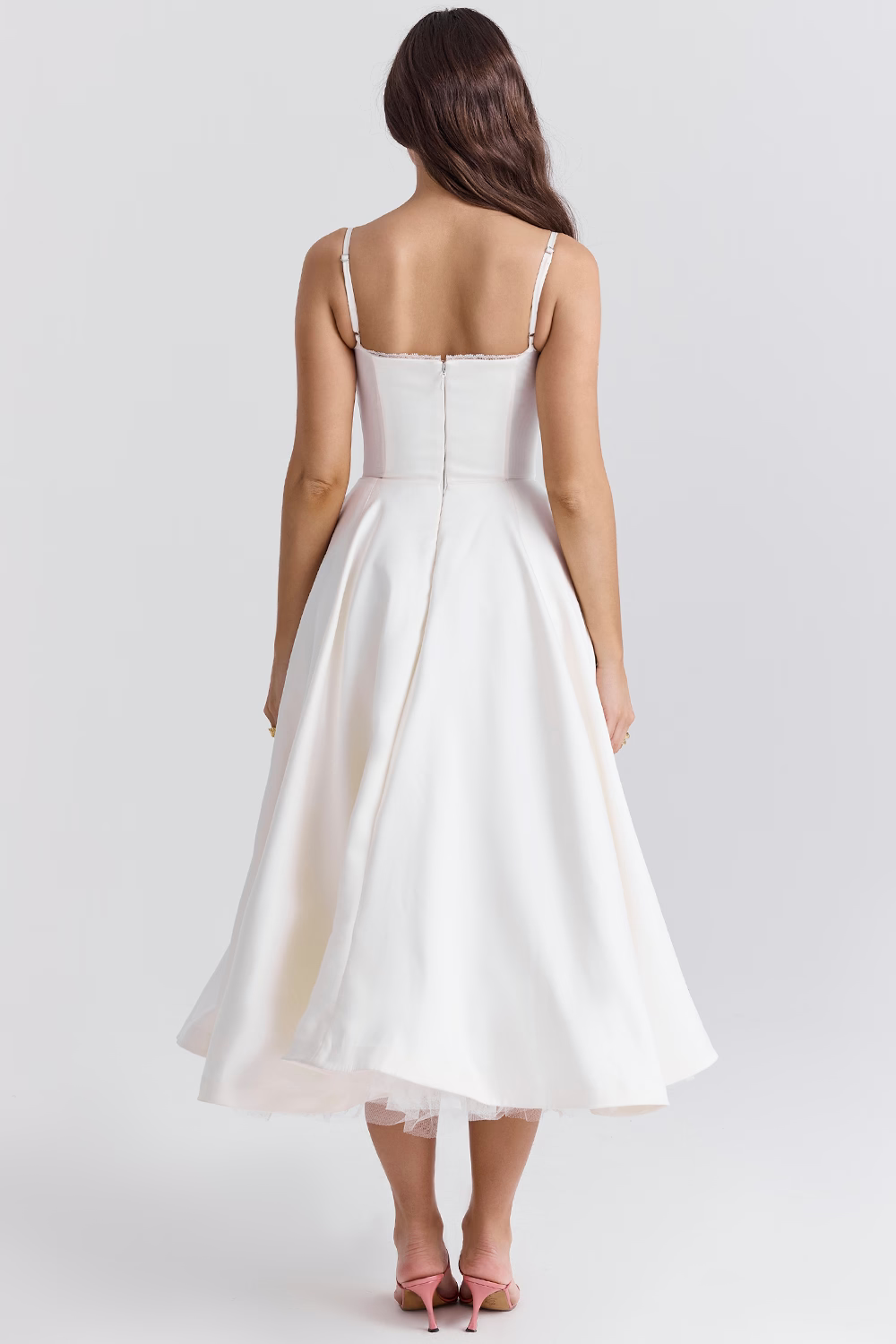 Bianca – Fit-and-Flare Midi Dress for Wedding Guest