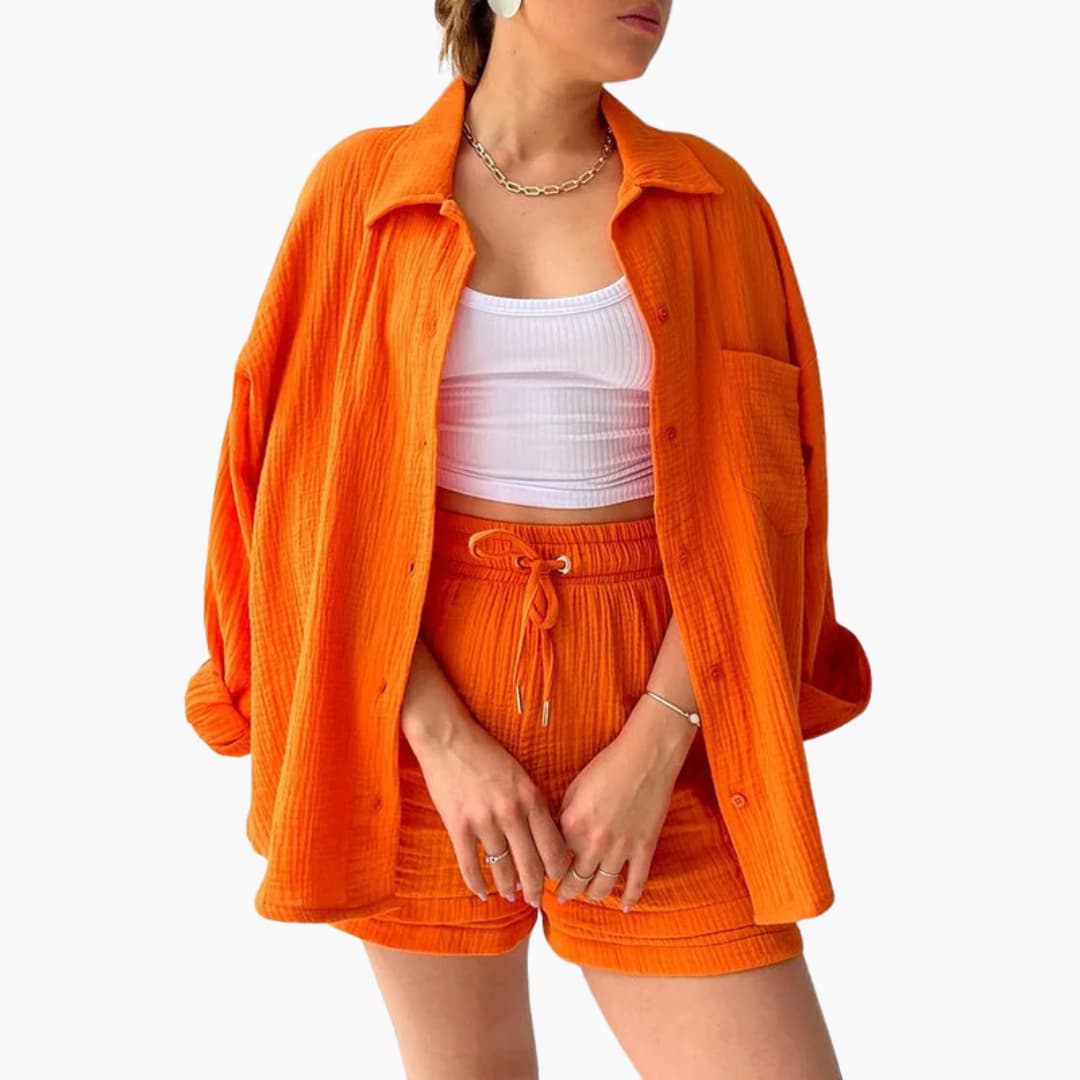 Sharon – Chic Two-Piece Set with Relaxed Summer Silhouette