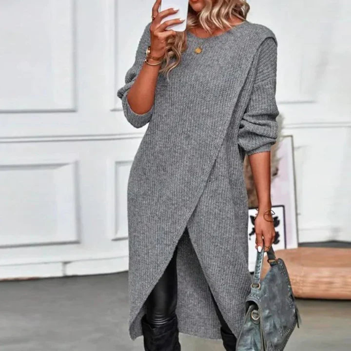 Mona – Ribbed Sweater Dress for Women