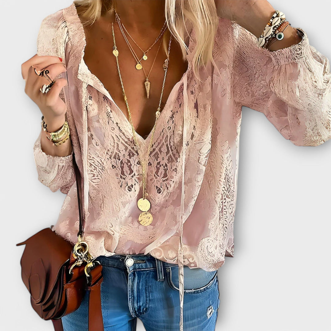 Harper – Embroidered Boho Blouse for Summer Days