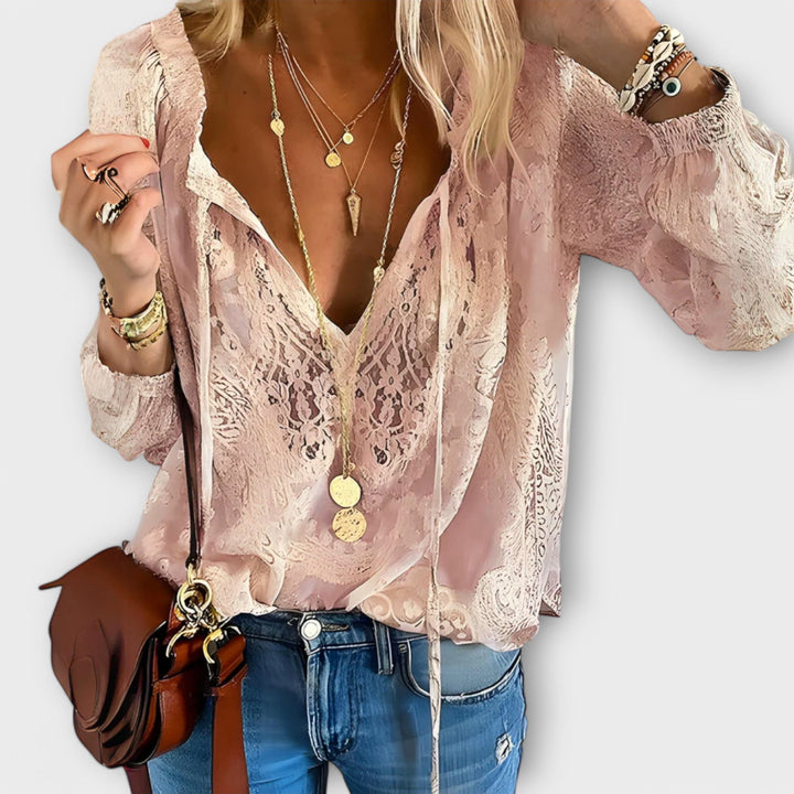 Harper – Embroidered Boho Blouse for Summer Days