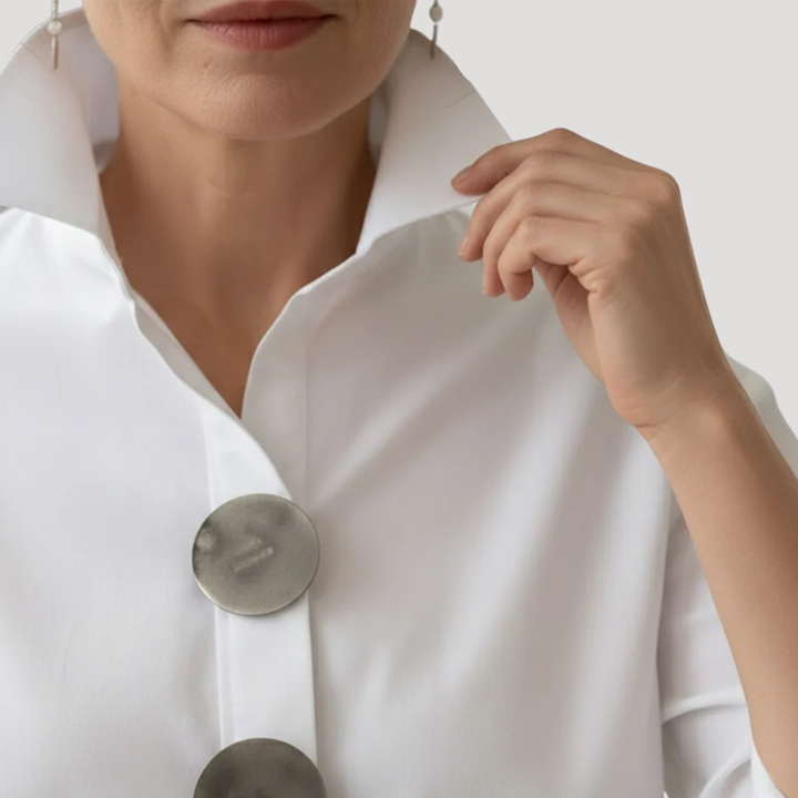 Lydia – Statement Button Blouse Relaxed Fit