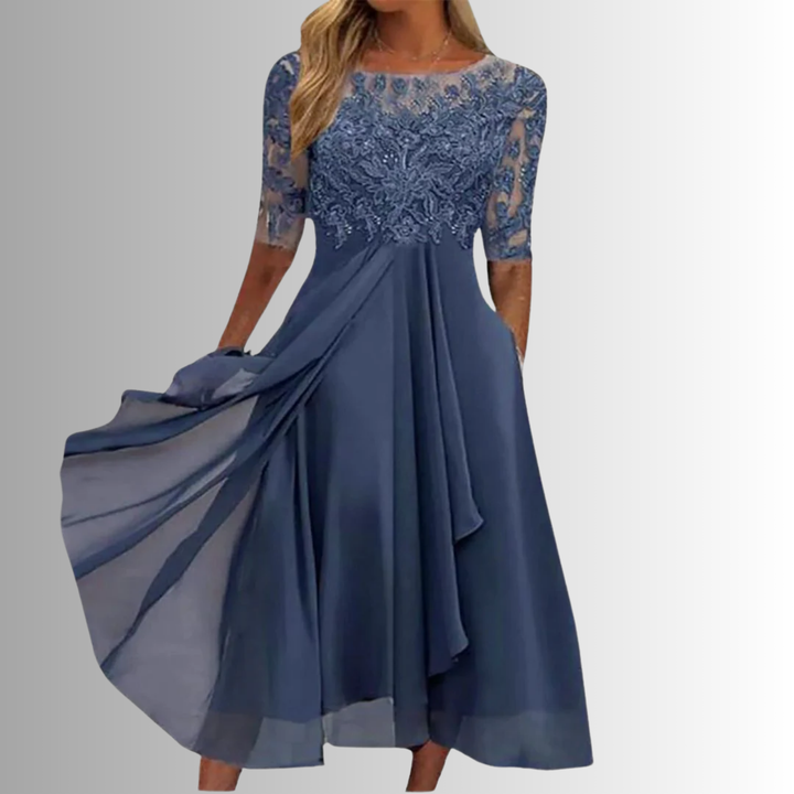 Brooklyn – Elegant Midi Dress for Wedding Guest & Formal Events