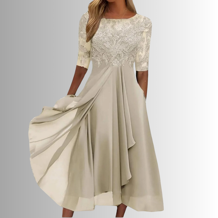 Brooklyn – Elegant Midi Dress for Wedding Guest & Formal Events