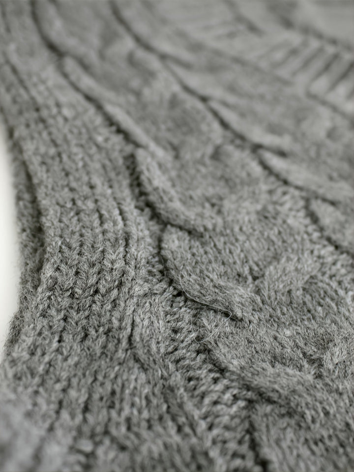 Gwendolen – Cable-Stitch V-Neck Sweater Vest for Women
