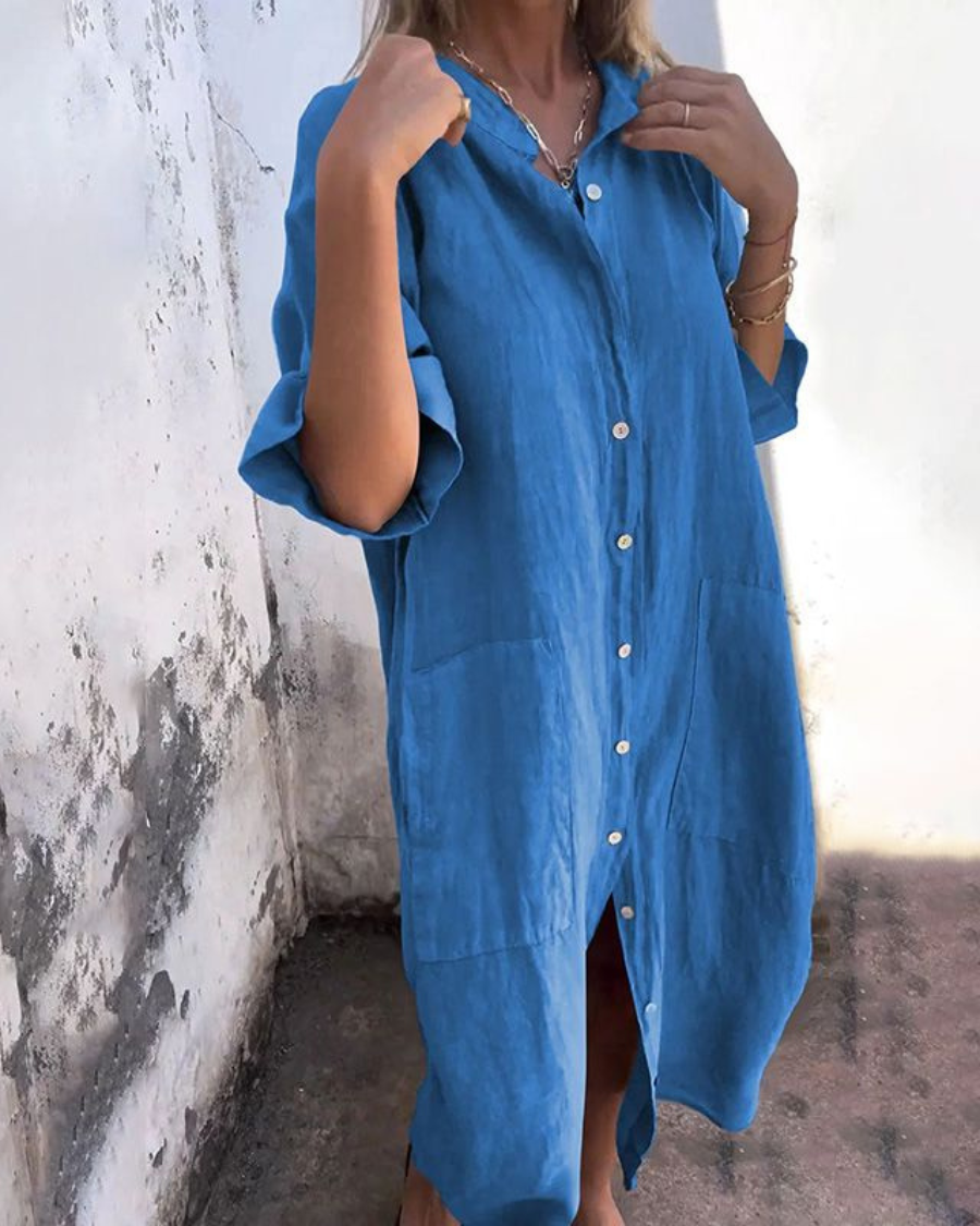 Betty – Relaxed Boho Shirt Dress