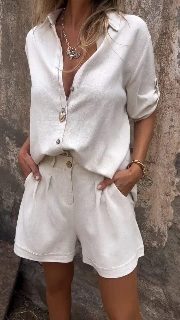 Callie – Flowy Matching Shorts Set