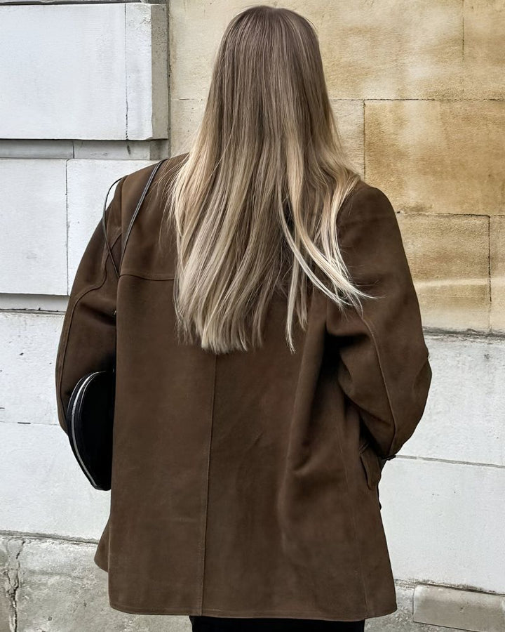 Esme – Suede-Look Cropped Jacket for Women